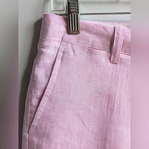 NWOT PREPPY...100% Linen Crewcuts "Stanton"  Pink Bermuda Shorts Boys Size 12